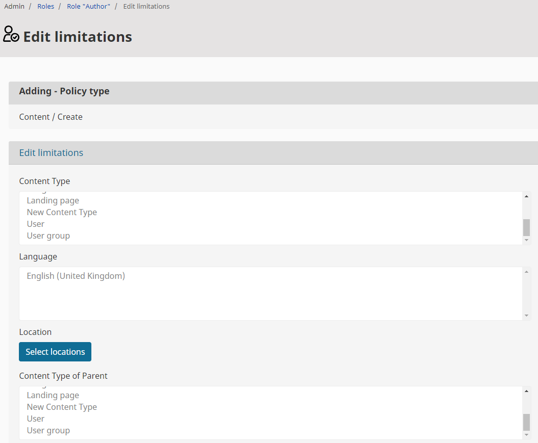 Updated policy labels